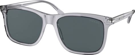 Prada PR 18WS Men's Sunglasses Grey Crystal/Blue 56